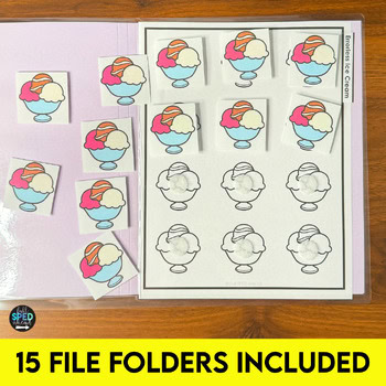 Ice Cream Sweet Treat File Folder Activities Special Education ESY Summer School - Image 2
