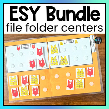 ESY Summer School File Folder Activities Special Education Bundle