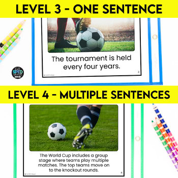 Soccer Tournament Emergent Reading Comprehension Special Education Adapted Books - Image 3