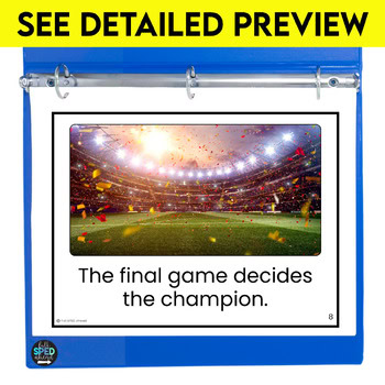 Soccer Tournament Emergent Reading Comprehension Special Education Adapted Books - Image 4