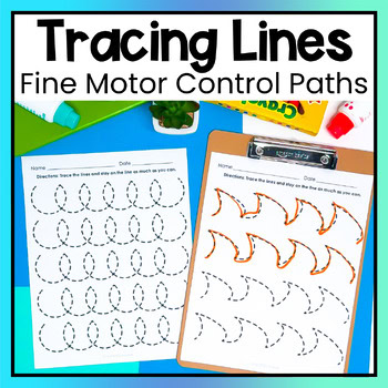 Fine Motor Tracing Thin Lines Worksheets Special Education Centers Occupational