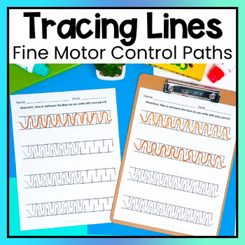 Fine Motor Line Tracing Printables Autism Occupational Special Education No Prep