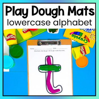 Play Dough Mat Lowercase Alphabet Letters Autism Fine Motor Centers Special Ed