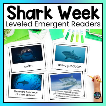 Summer Shark Week Emergent Reading Comprehension Special Education Adapted Books