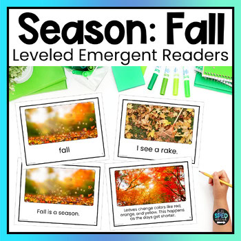 Fall Season Emergent Reading Comprehension Special Education Adapted Books