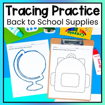 Fine Motor Tracing Back to School Worksheets Special Education OT Lesson Centers