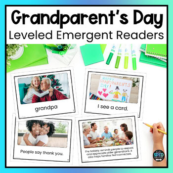 Grandparents Day Emergent Reading Comprehension Special Education Adapted Books