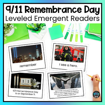 9/11 Remembrance Day Emergent Reading Comprehension Special Education Adapted
