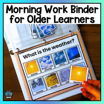 Life Skills Morning Meeting Adapted Binder Special Education High Middle School