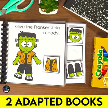 Halloween Follow Directions Build Frankenstein Adapted Books Special Education - Image 2