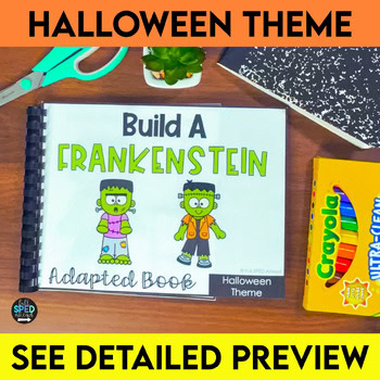 Halloween Follow Directions Build Frankenstein Adapted Books Special Education - Image 4