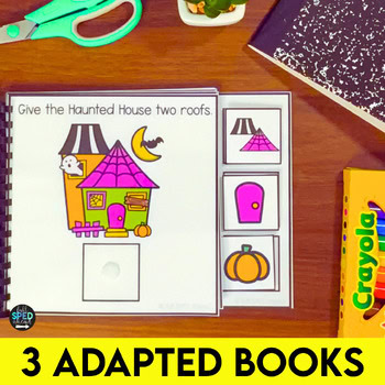 Halloween Follow Directions Build Haunted House Adapted Books Special Education - Image 2