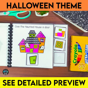 Halloween Follow Directions Build Haunted House Adapted Books Special Education - Image 4