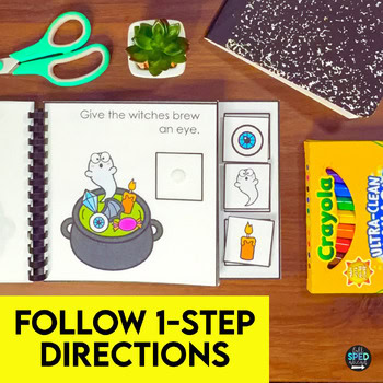 Halloween Follow Directions Build A Witches Brew Adapted Books Special Education - Image 3