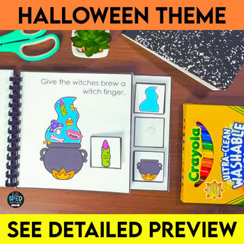 Halloween Follow Directions Build A Witches Brew Adapted Books Special Education - Image 4