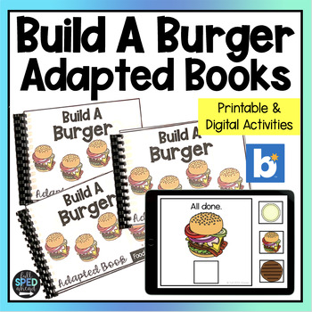 Cooking Burger Reading Adaptive Books Special Education Life Skills Activities