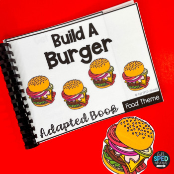 Cooking Burger Reading Adaptive Books Special Education Life Skills Activities - Image 2