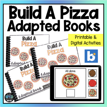 Cooking Build Pizza Reading Adaptive Books Special Education Life Skill Activity