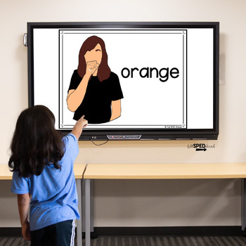 Math Colors ASL Sign Language Basic Skills Google Slides Digital Lesson Posters - Image 2