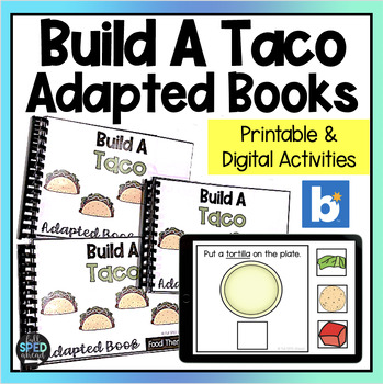 Cooking Life Skills Activity Build Taco Adaptive Books Special Education Center