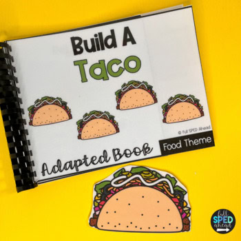 Cooking Life Skills Activity Build Taco Adaptive Books Special Education Center - Image 2