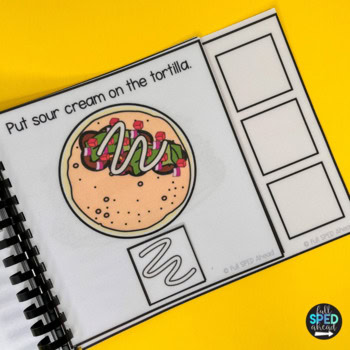 Cooking Life Skills Activity Build Taco Adaptive Books Special Education Center - Image 3