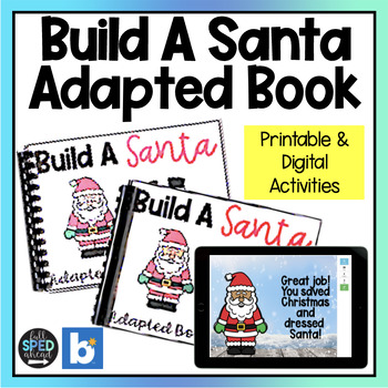 Christmas Holiday Build Santa Follow Directions Adaptive Books Special Education