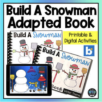 Winter Emergent Reader Snow Theme Adaptive Books Special Education Snowman