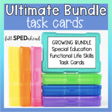 Ultimate Bundle Print Task Cards for Special Education